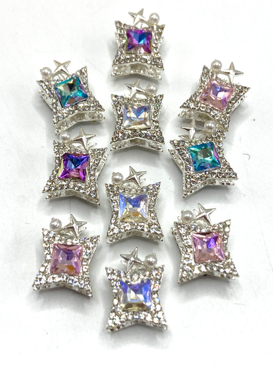 Alloy beads Beads for perfume bottles Crystal Stars Rhinestone Beads Random Mix