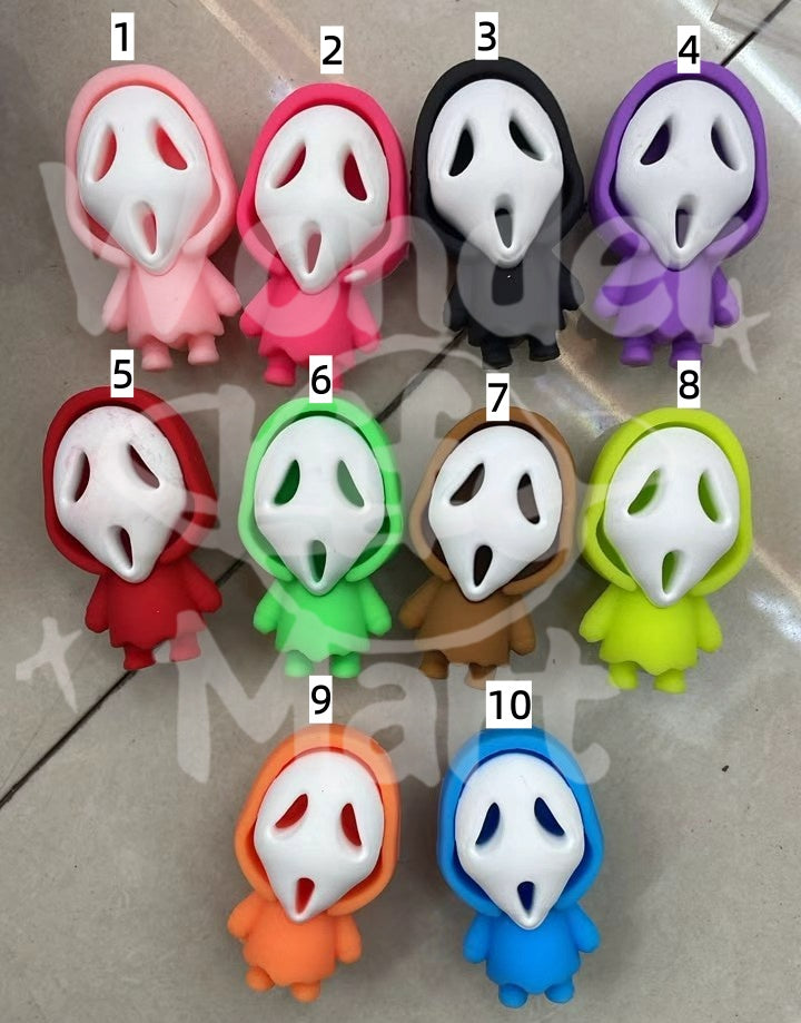 Silicone beads Halloween Beads Masked Man Pen Toppers