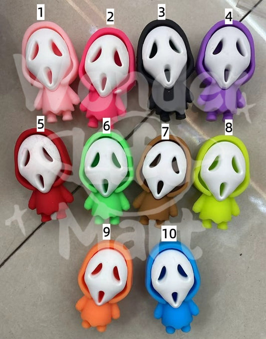 Silicone beads Halloween Beads Masked Man Pen Toppers