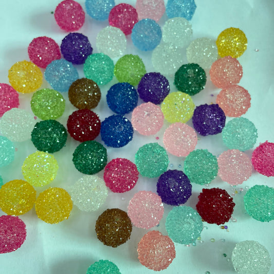 16mm sugar bead transparent bead with sugar