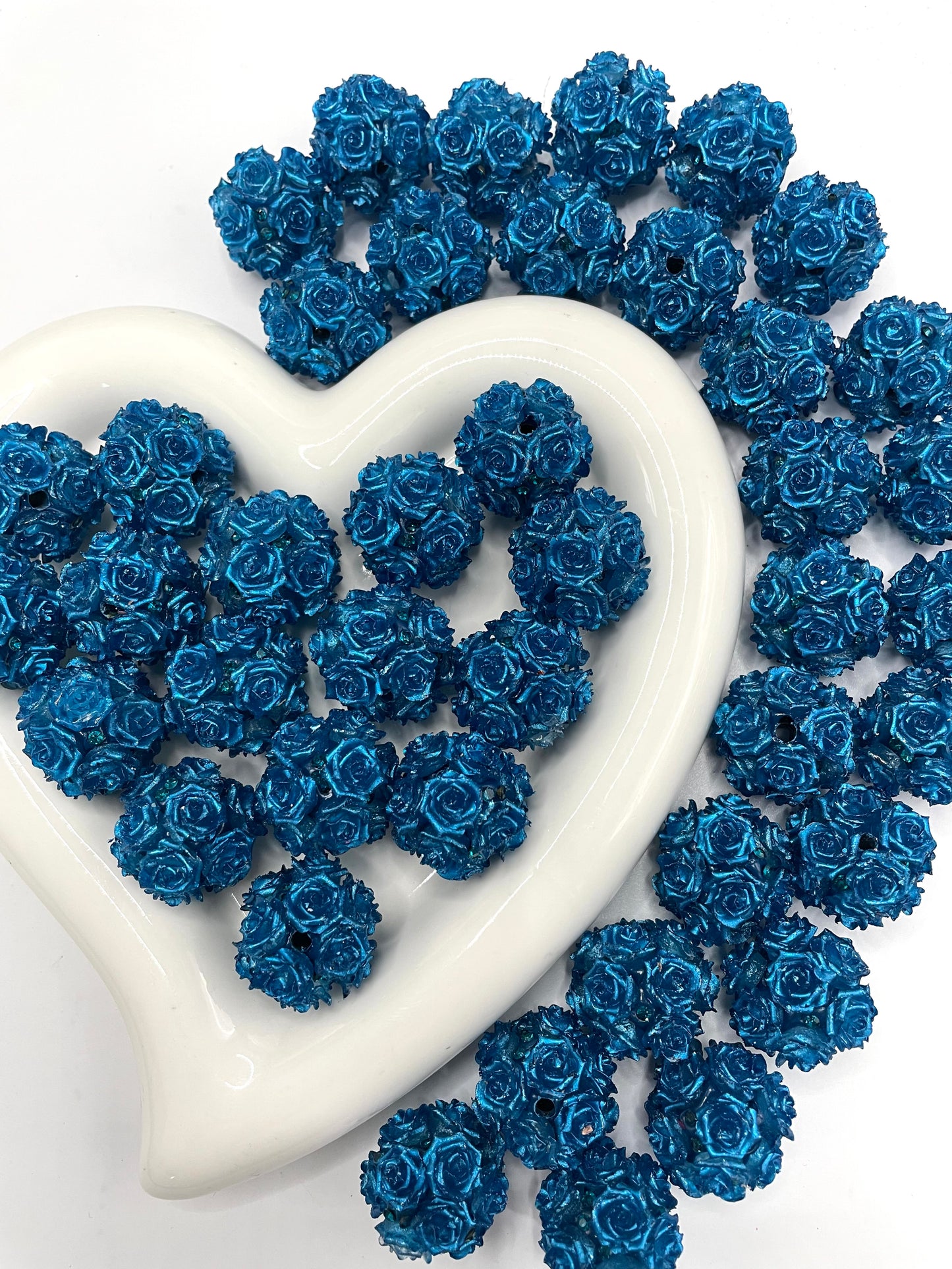 DIY rose flower beadable beaded beads flower beads festival Christmas vibes color winter autumn color ,random mix