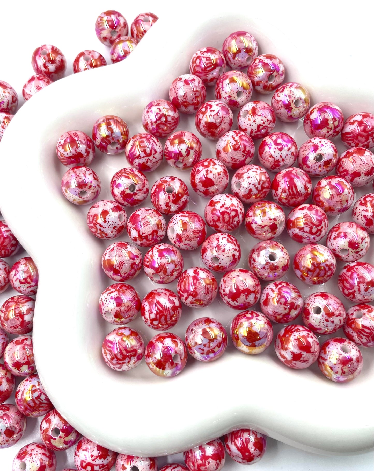Acrylic beads Halloween Series Imitation blood droplet beads Terrifying beads 16mm