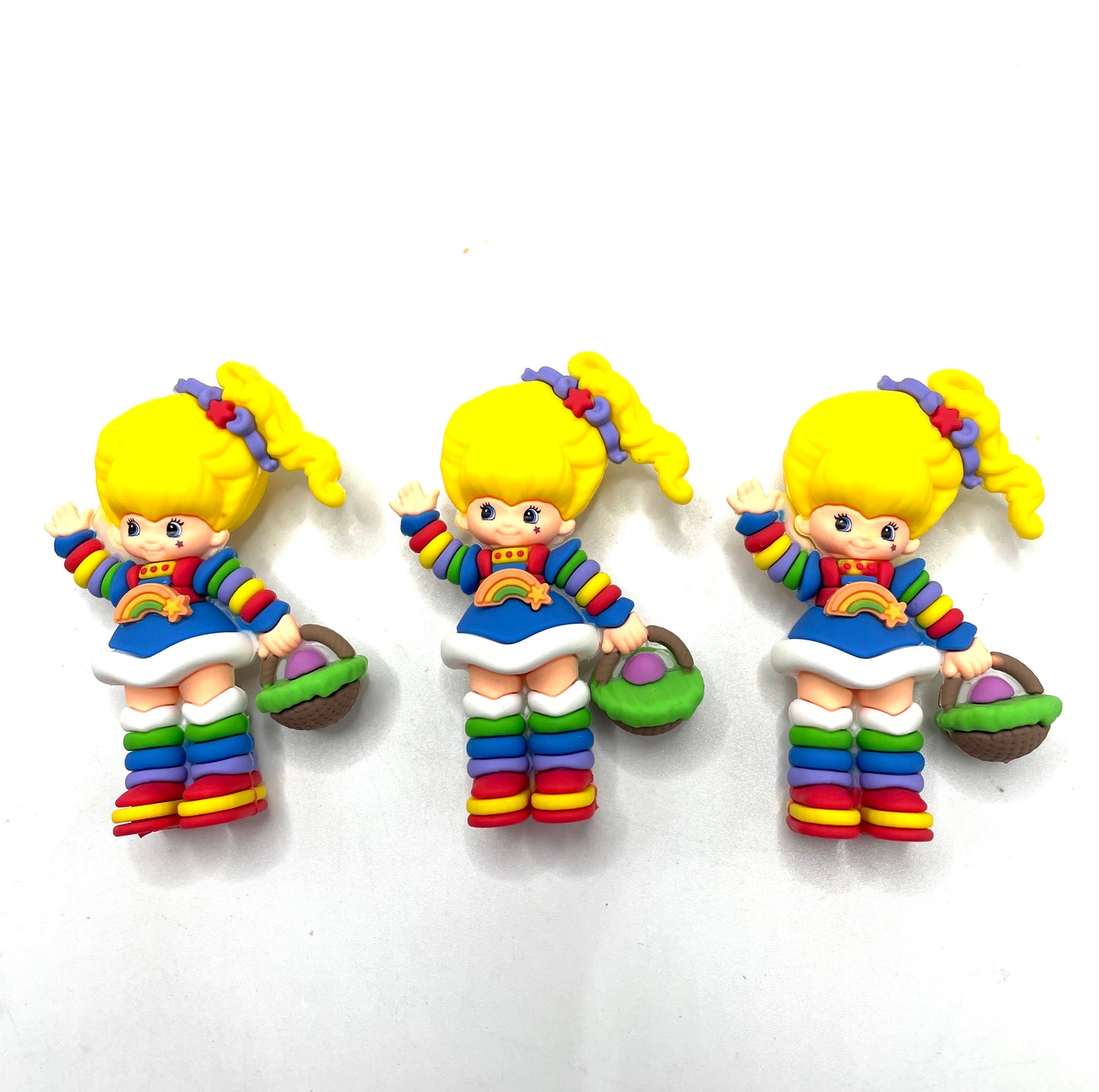 silicone topper figure character rainbow brite silicone without hole