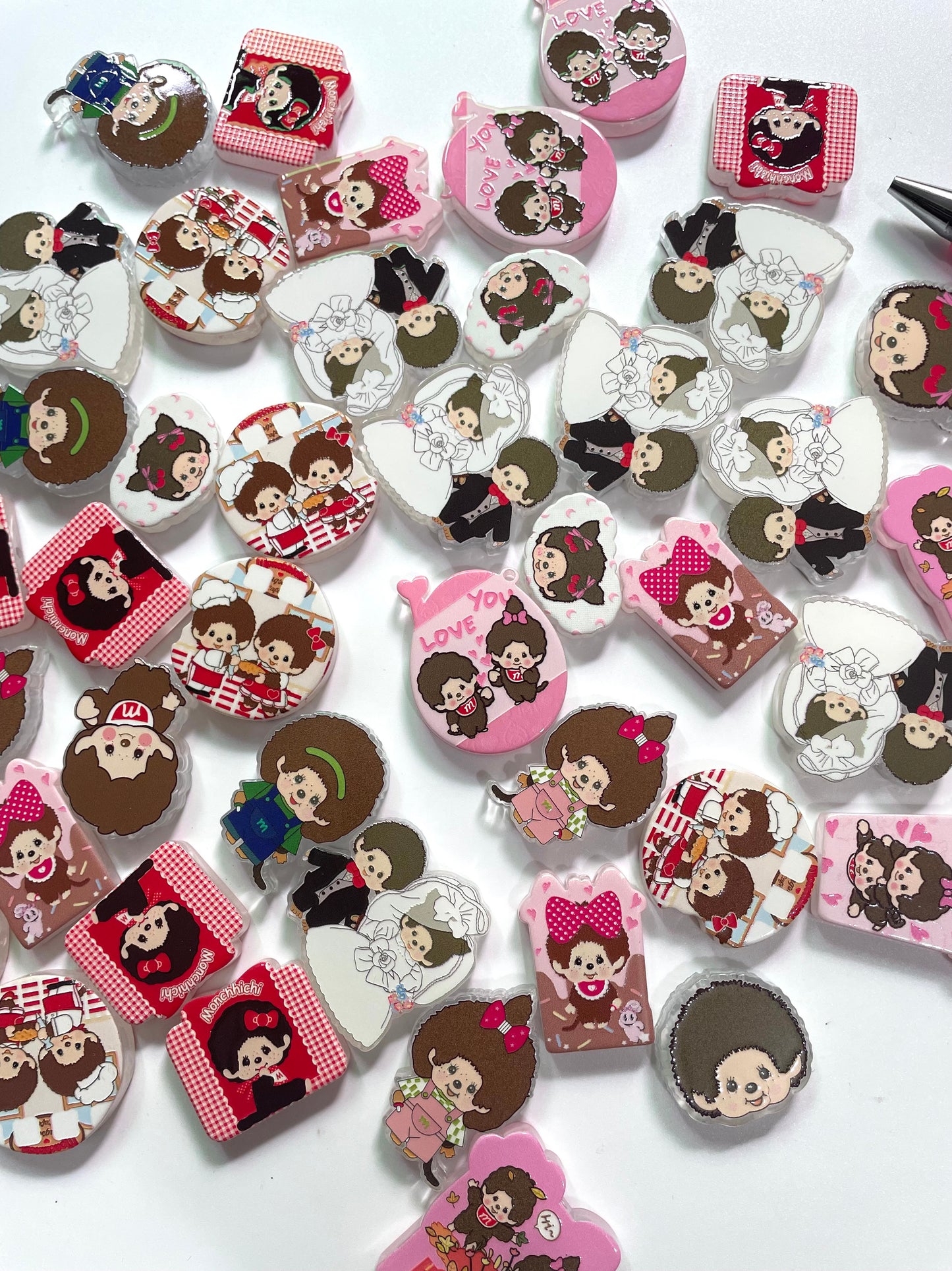Acrylic Film Cute cartoon style Cute cartoon character beads 3D
