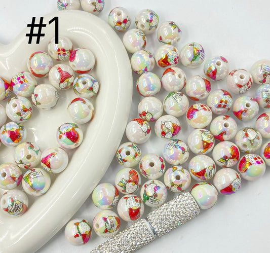 Acrylic Beads Collection Various styles Beads Cute cartoon print Beads 16mm