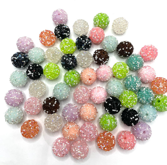 sugar bead fancy sugar bead sugar with pearl acrylic sugar bead 18mm colored random mix
