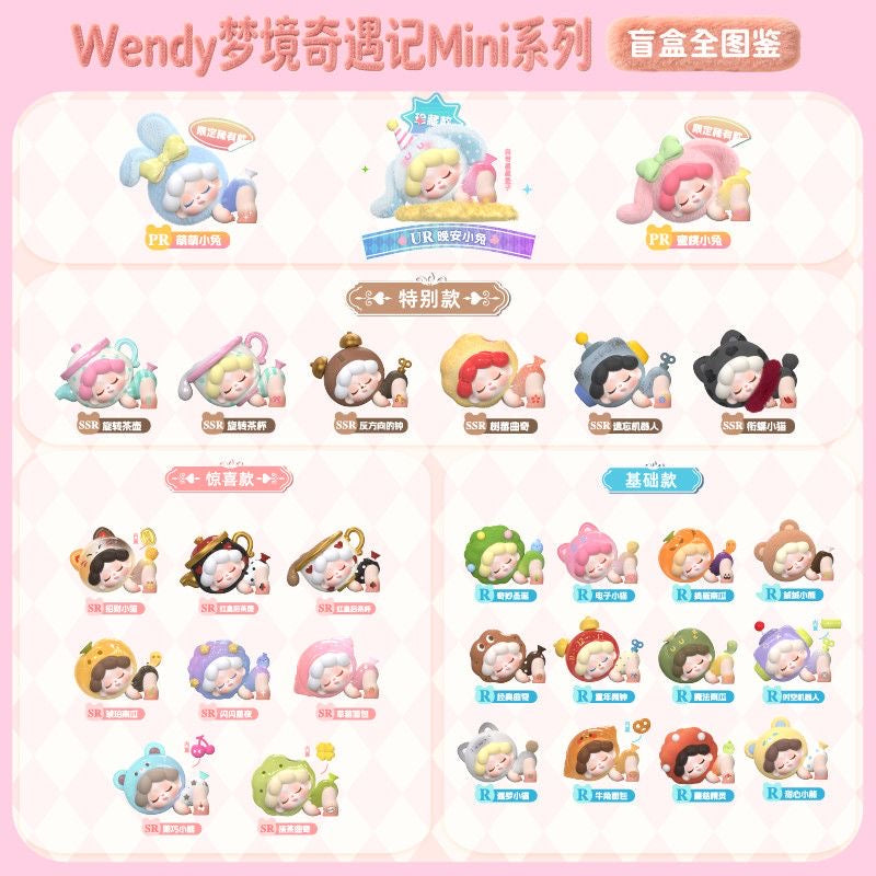 Wendy dodo sugar blind box dream adventure pen topper figure diy pen whole set