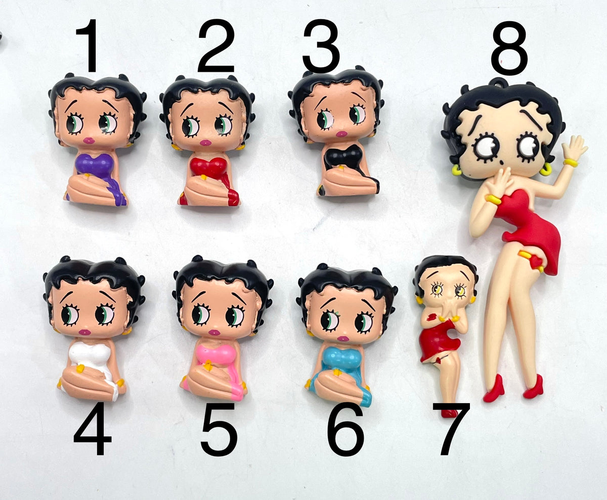 diy topper or charm Betty boop figure character