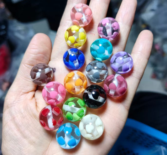 16mm acrylic bead jelly heart clear heart