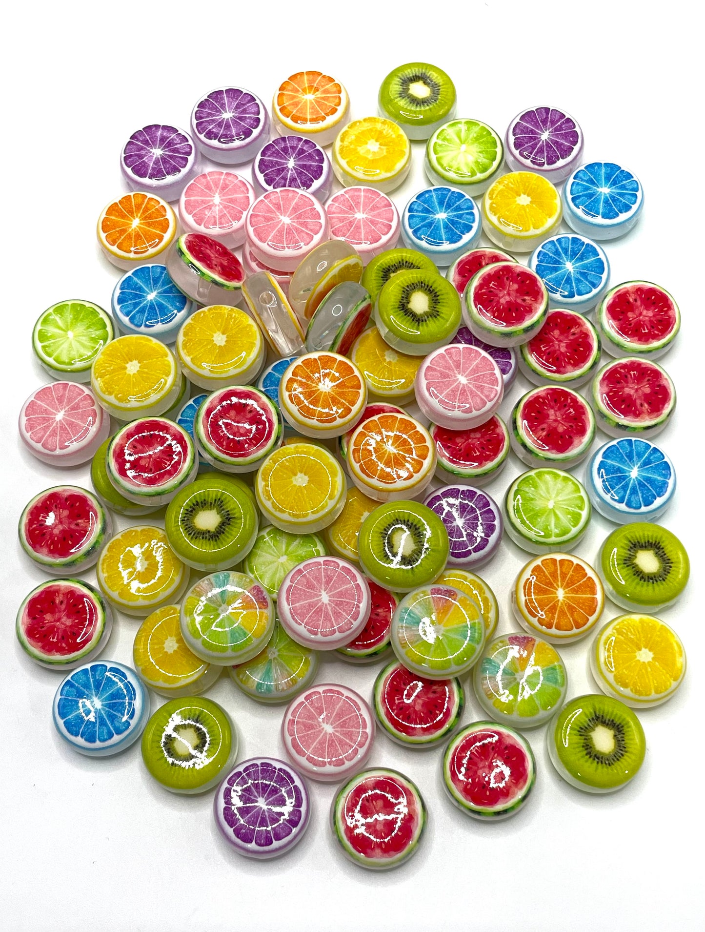 acrylic Fruit beads Various styles of fruit beads Dopamine coloration Summer beads  22mm