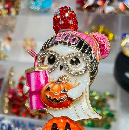 halloween fancy bead ghost with pumkim fancy Beads