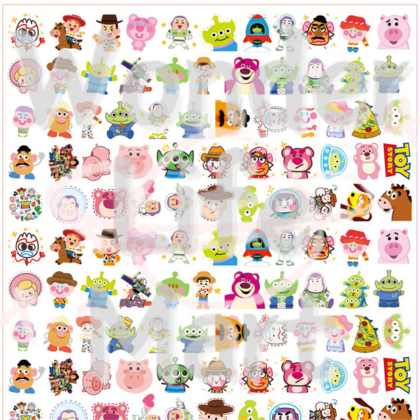 shake tiny acrylic Classic cartoon double through 4cm acrylic sheet DIY shaker cartoon Random Mix