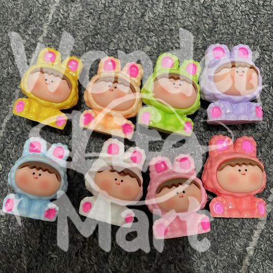 BABY Rabbit suit Acrylic Pen Toppers Desktop ornament Random Mix