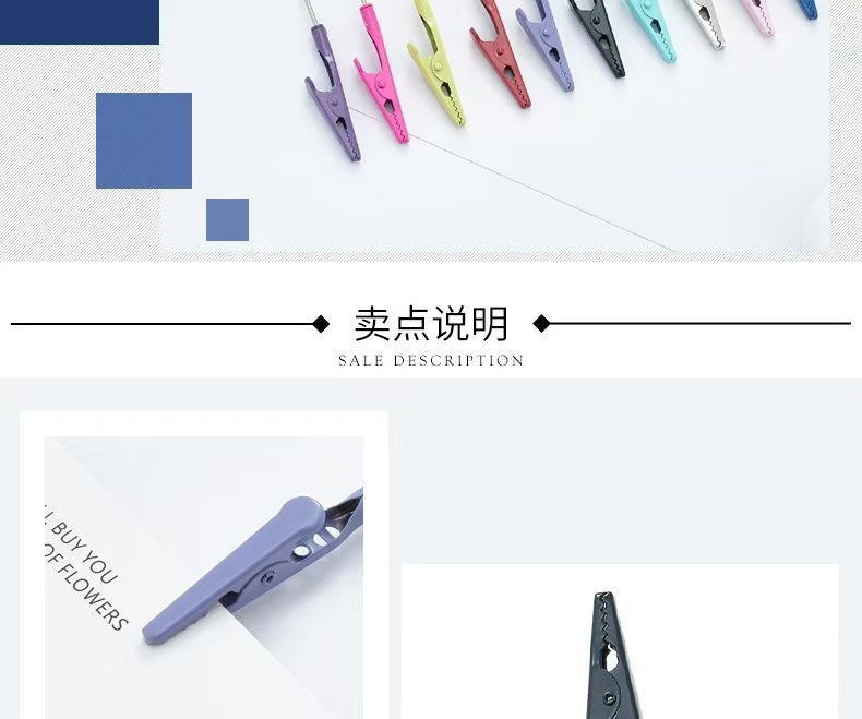 Metal clip Business card holder DIY Multi-functional Clasp Marker clip Label folder Random Mix