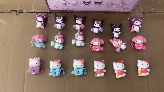 Sanri with bow bow character bow HK 18 pcs a set