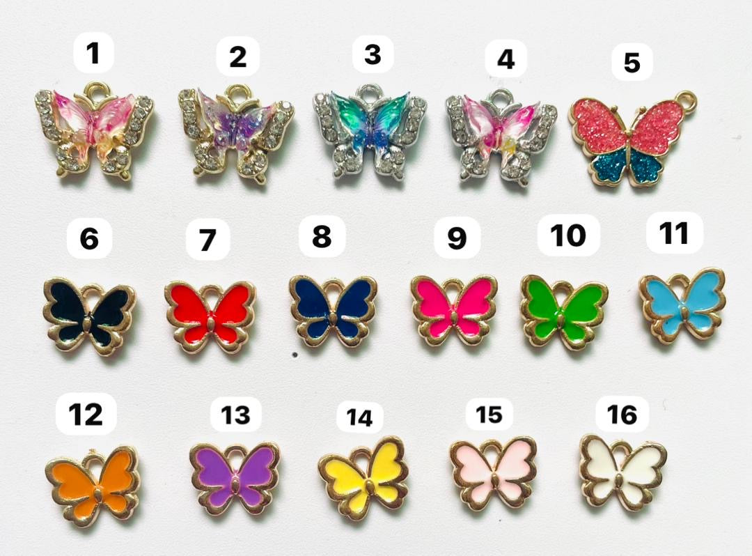 Metal alloy pendant DIY decorations Metal butterfly pendant Cambodian Butterfly Random Mix