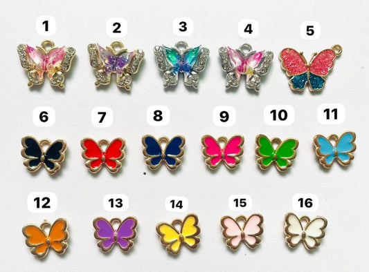 Metal alloy pendant DIY decorations Metal butterfly pendant Cambodian Butterfly Random Mix
