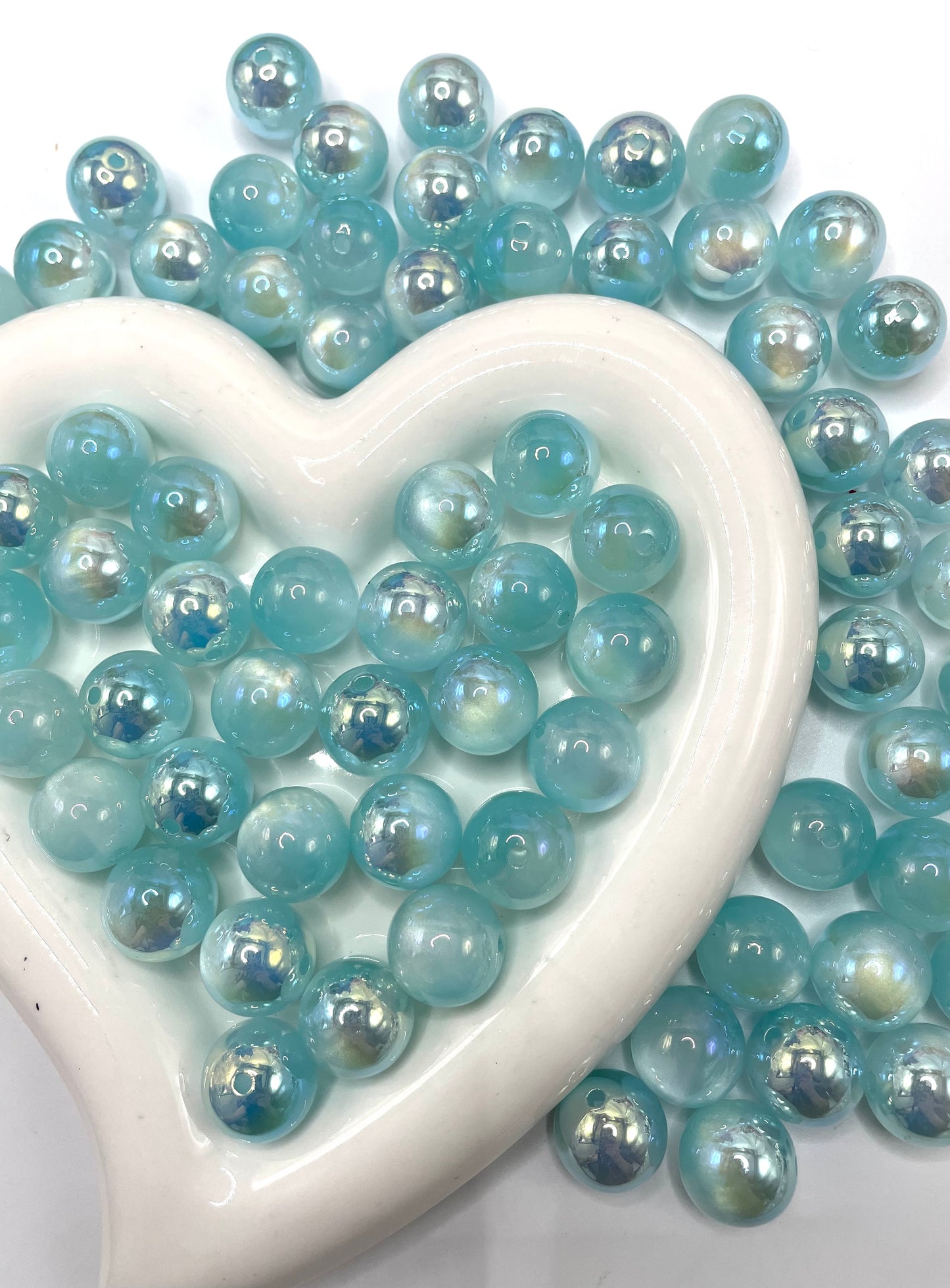 Galaxy acrylic glitter uv bead diy bead colored random mix 16mm