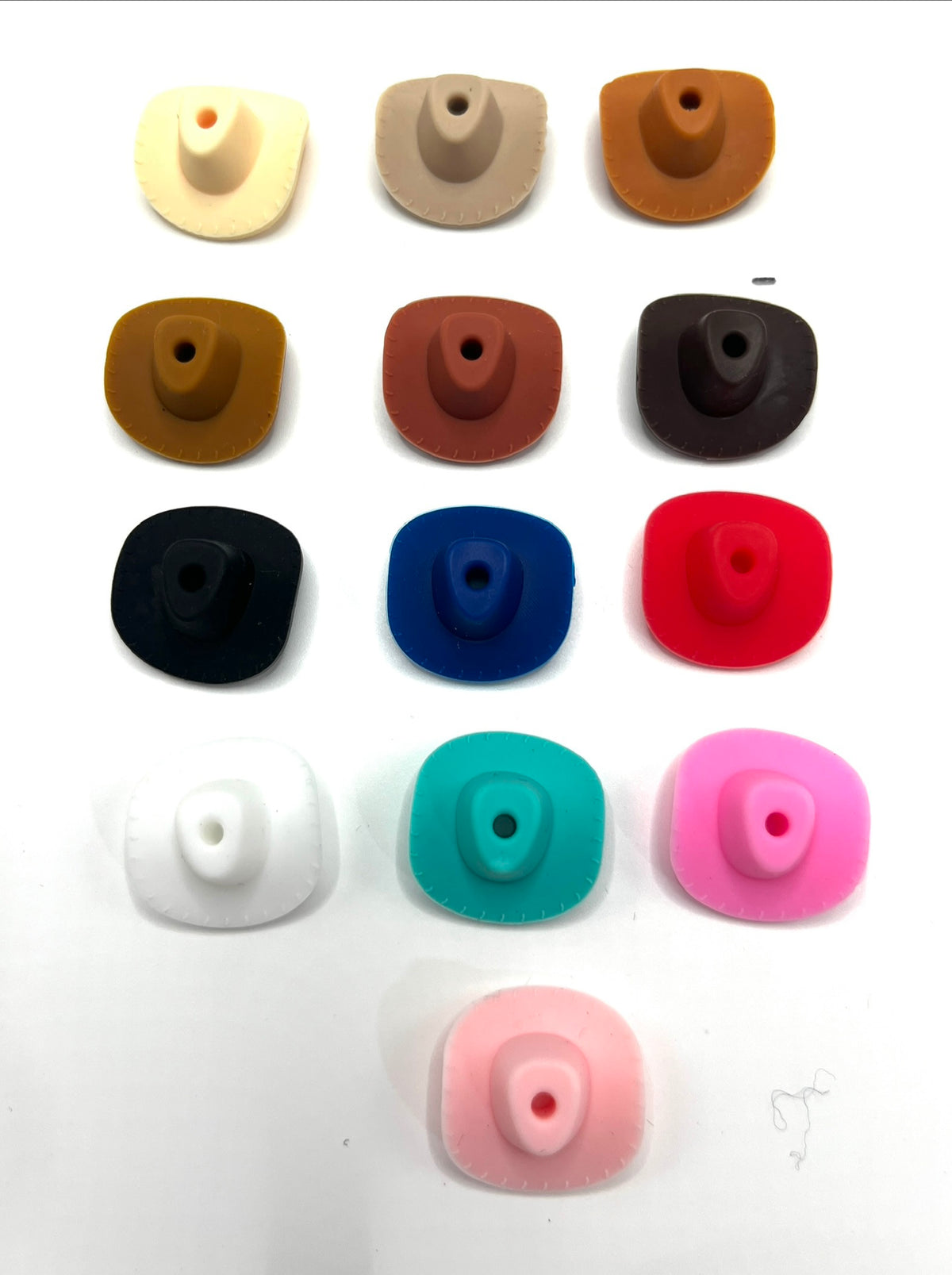 Beaded beadable silicone cow boy cap hat focal 3D model Silicone beads Cowboy hat beads Desert style