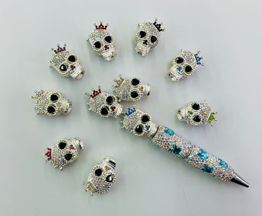 halloween beads metal beads alloys beads skull Radom mixed