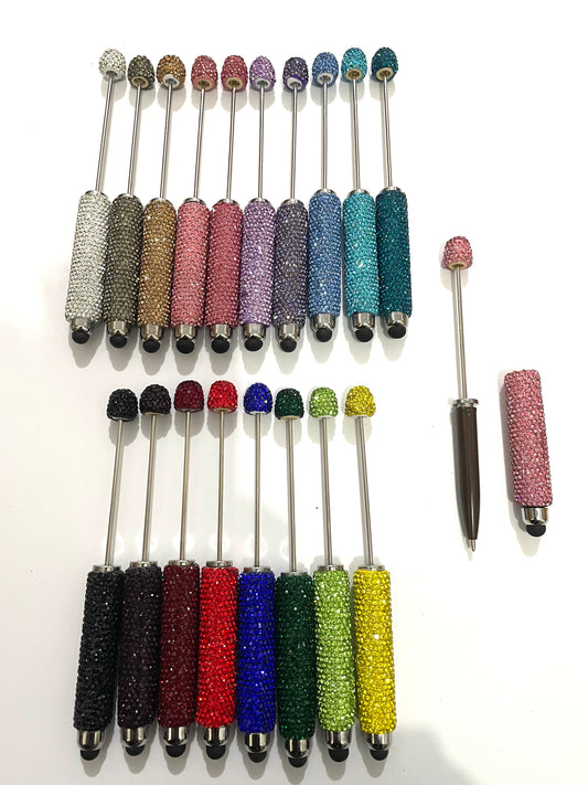 clay pen Clay and rhinestones Ballpoint pen stylus Point pen Random Mix （writable）