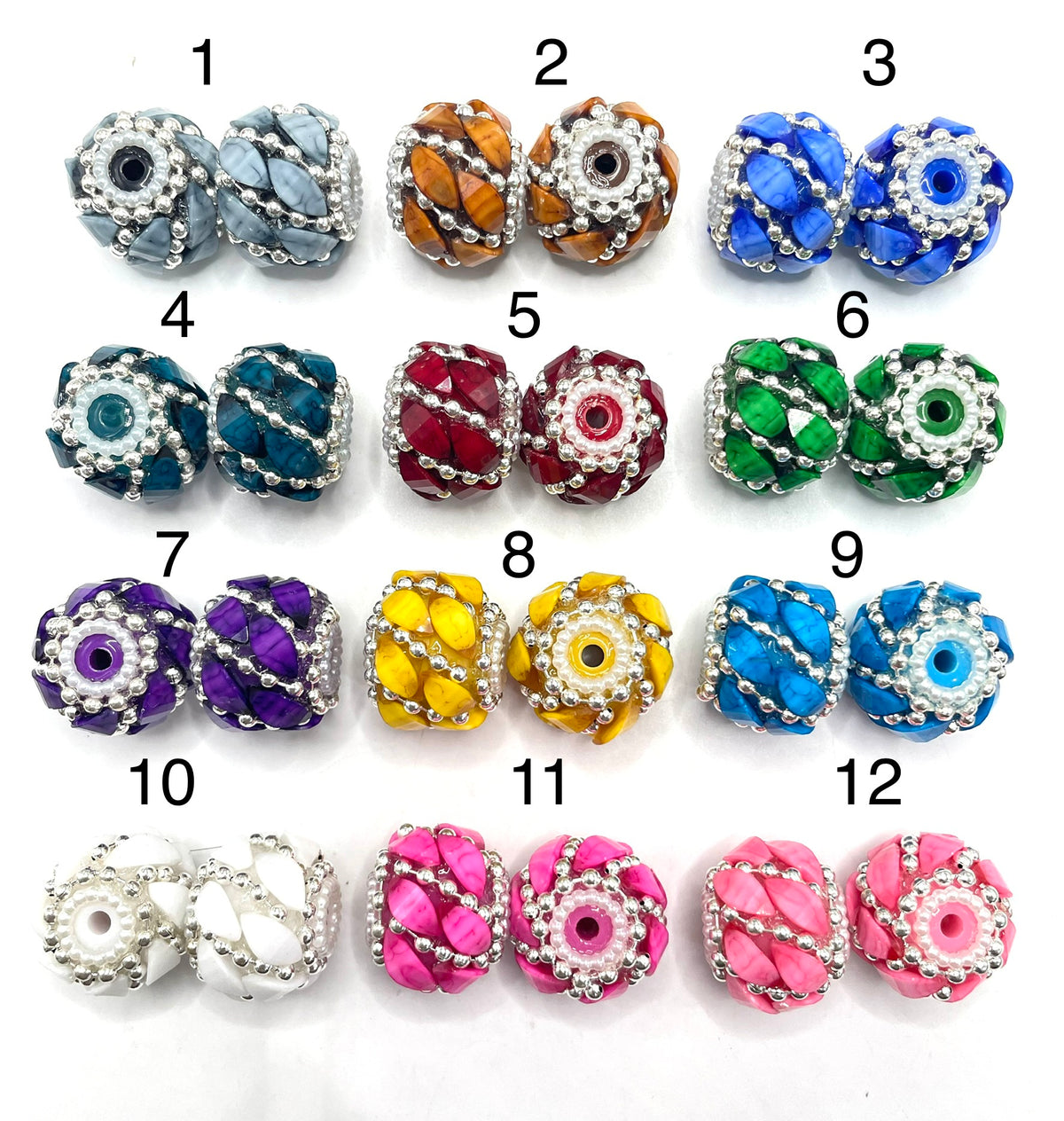 Fancy Beads marble lantern fancy beads