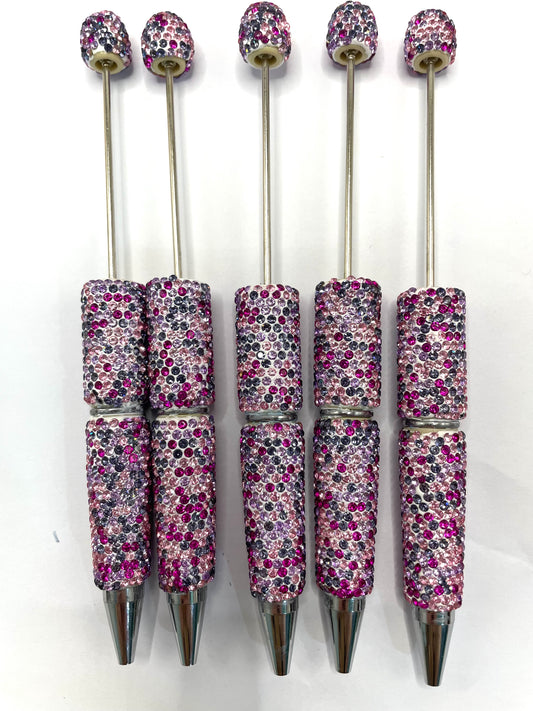 fancy pen clay rhinestone pen colored rhinestone diy pen
