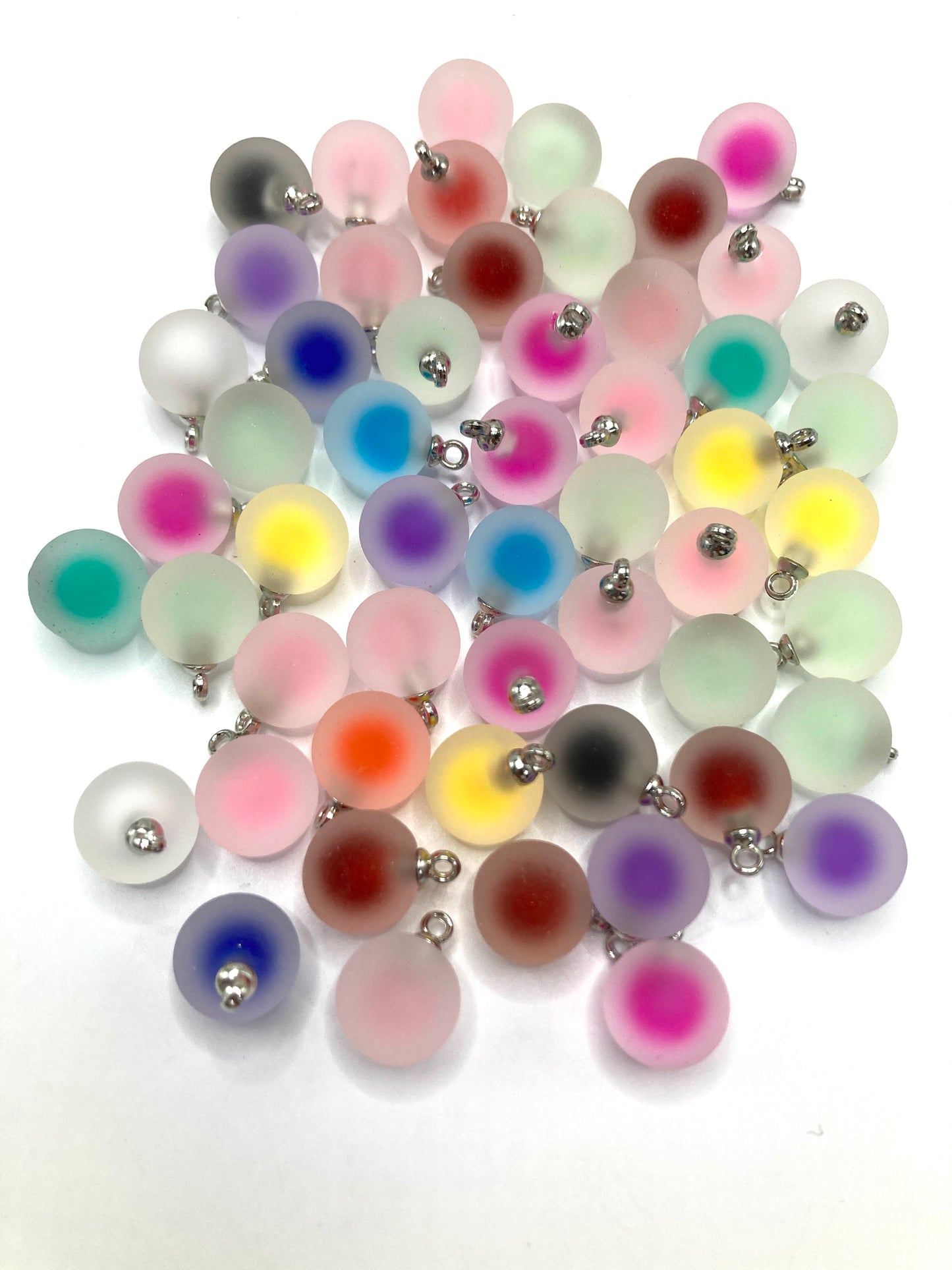 Acrylic pendant Middle layer sandwich Double-layer Sugar Heart Random Mix 16mm