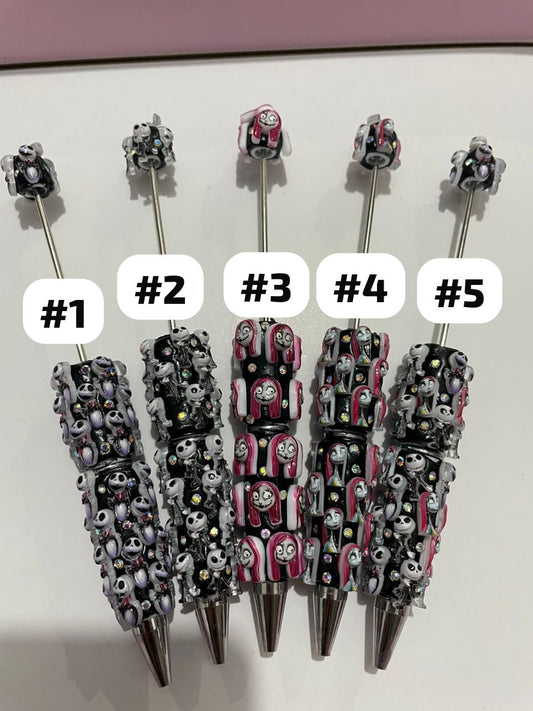horror pen for Halloween diy pen beadable pen
