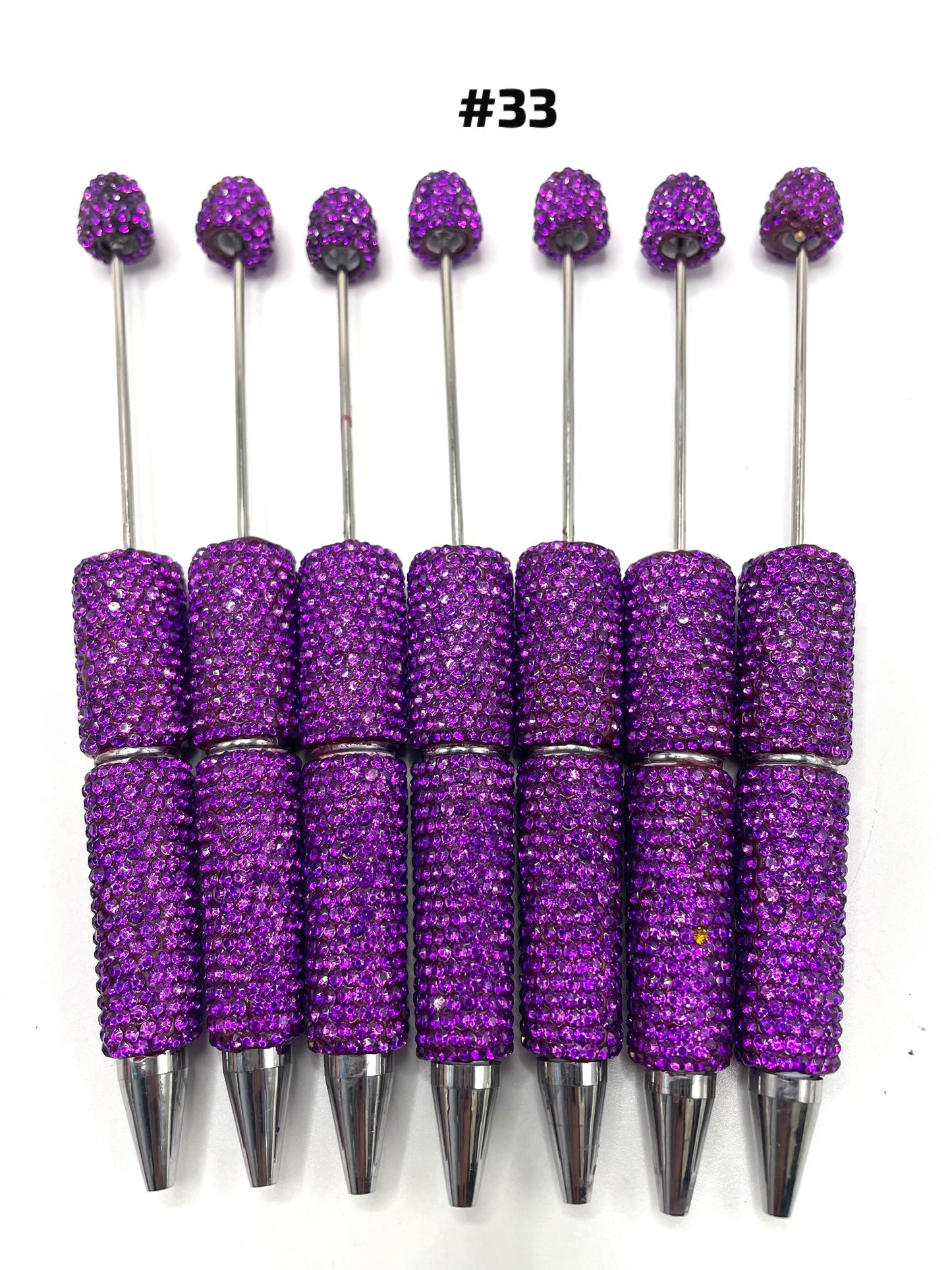 #33-#36new solid color new arrivals new clay rhinestone pens colored fancy rhiestone pen,random mix