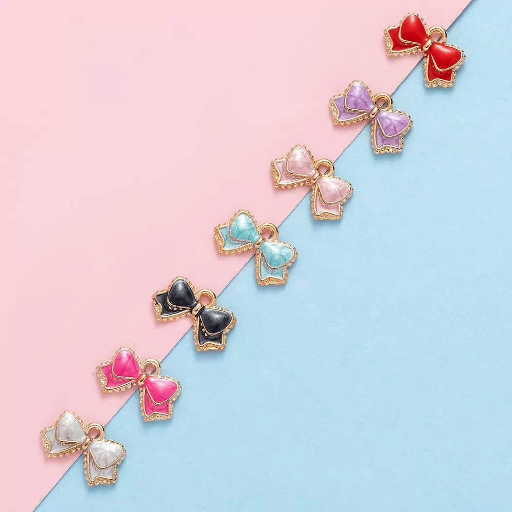 diy bow charm pendant