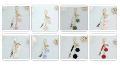 resin rose camellia iron alloy latch diy charm for keychain for handbag for pen drive decoration