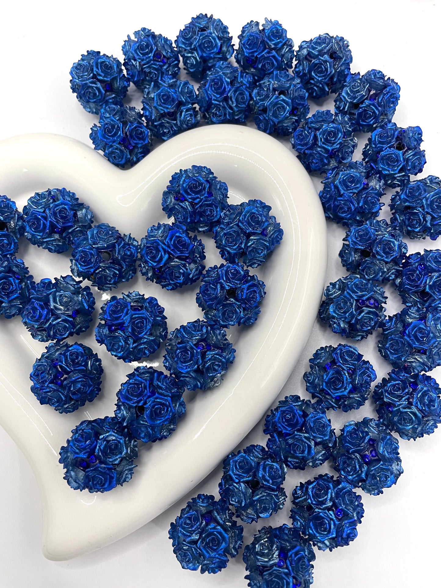 DIY rose flower beadable beaded beads flower beads festival Christmas vibes color winter autumn color ,random mix