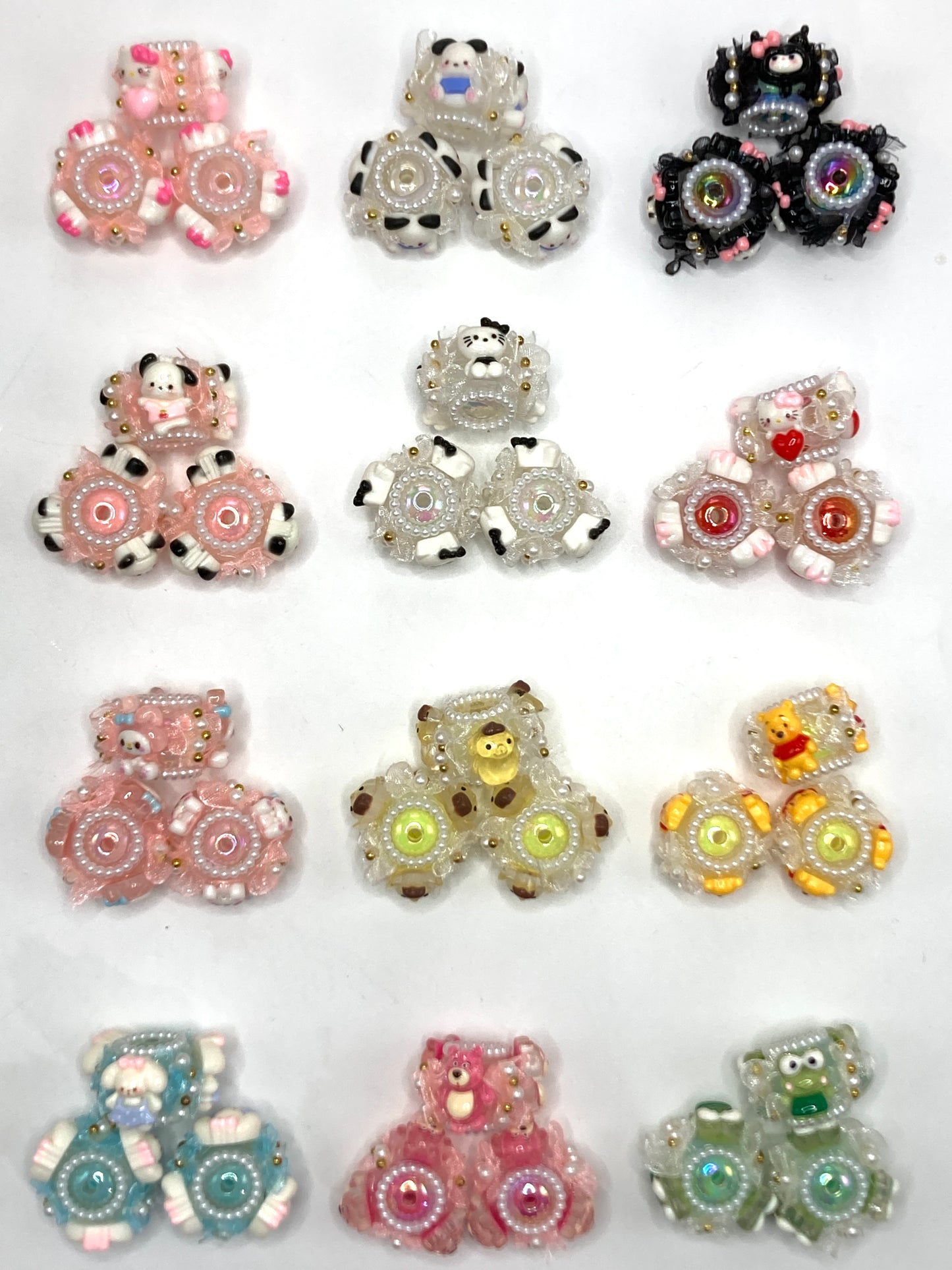 character beads Sanri acrylic cartoon avatar Cute bead 24mm Random Mix