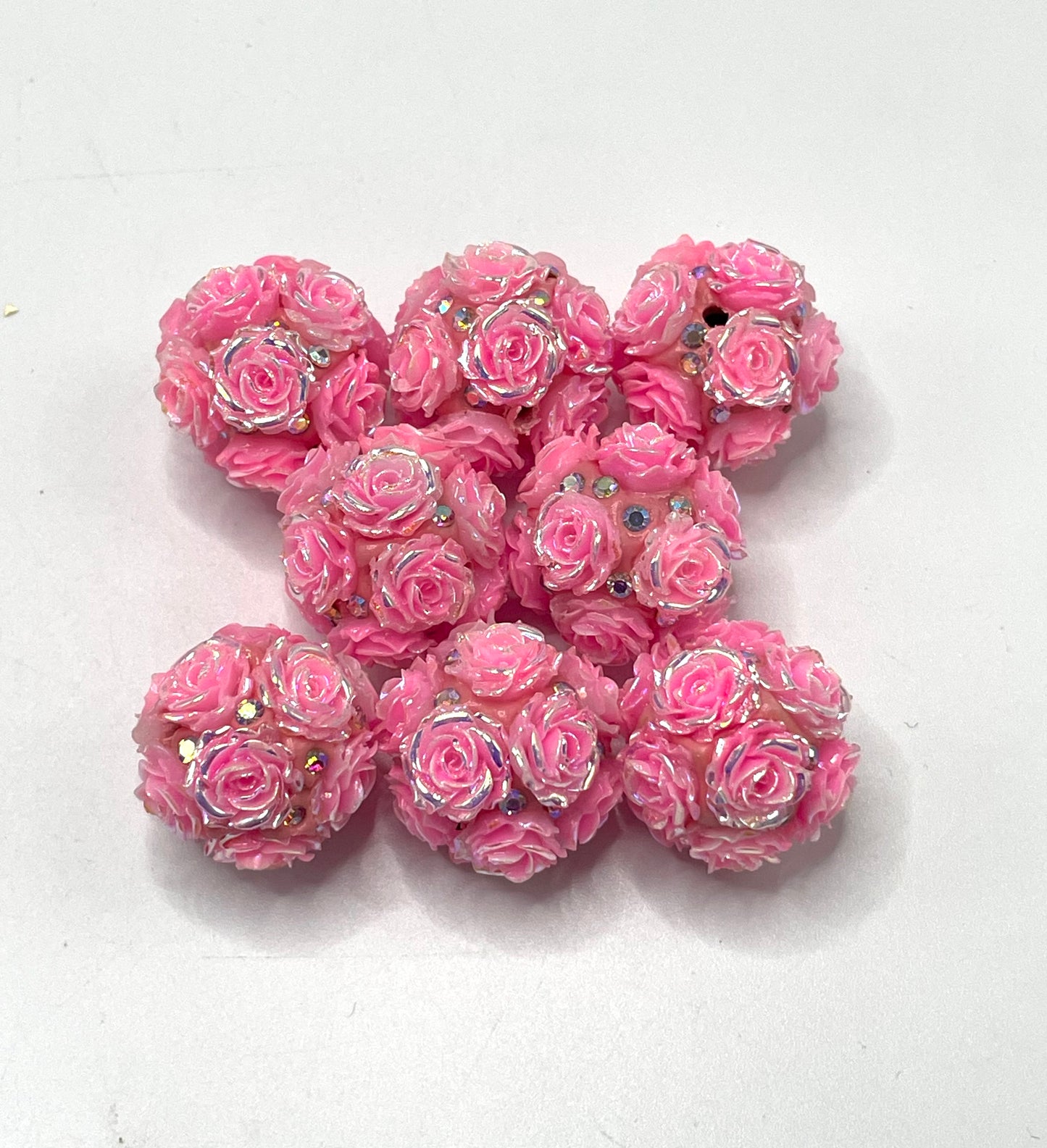 #1-#38Flower beads Soft flower Precious softened clay beads Rhinestone Random Mix