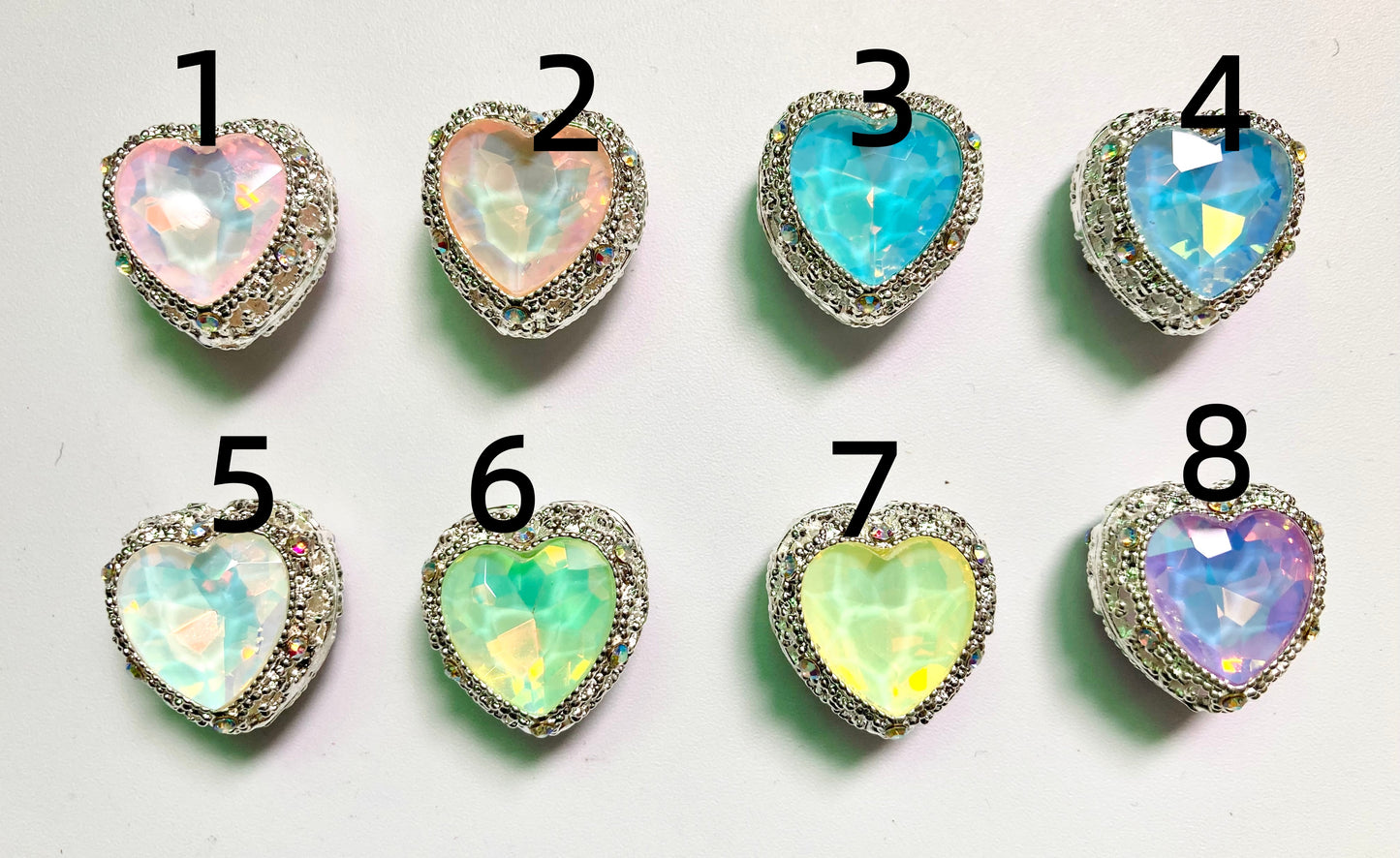fancy metallic alloy bead Fancy beads Black gun heart bead crystal heart bead  heart UV Gold Mocha color beads random mixed