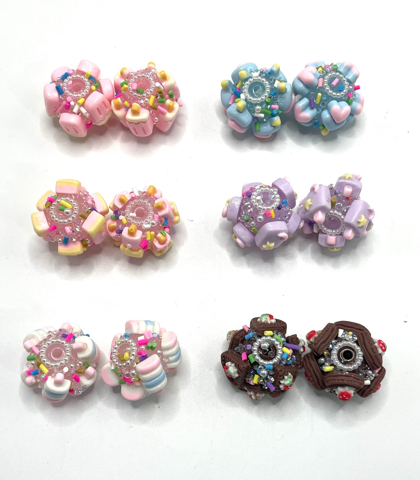 Cream beads Ice cream Pastries candy Sweet dessert beads Random Mix