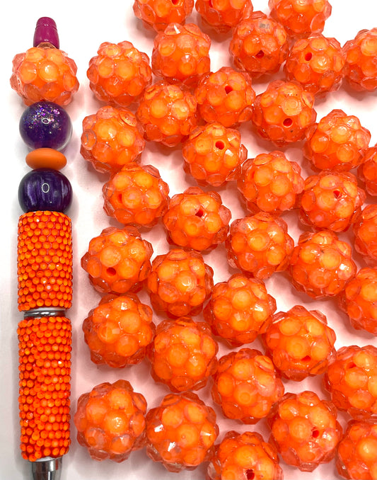 jelly beads Acrylic beads 3D rhinestone beads Transparency jelly 19mm