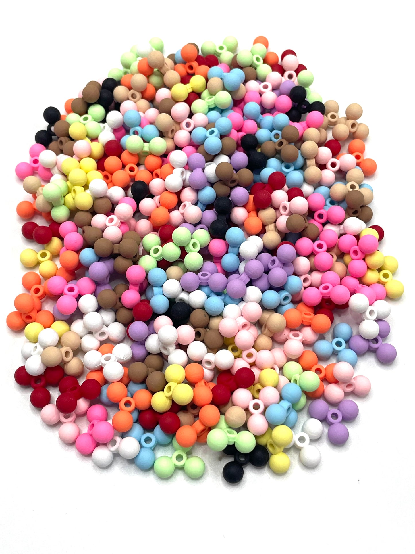 Acrylic Pearl spacers Neon uv Matte Various styles Bubble spacers 13mm