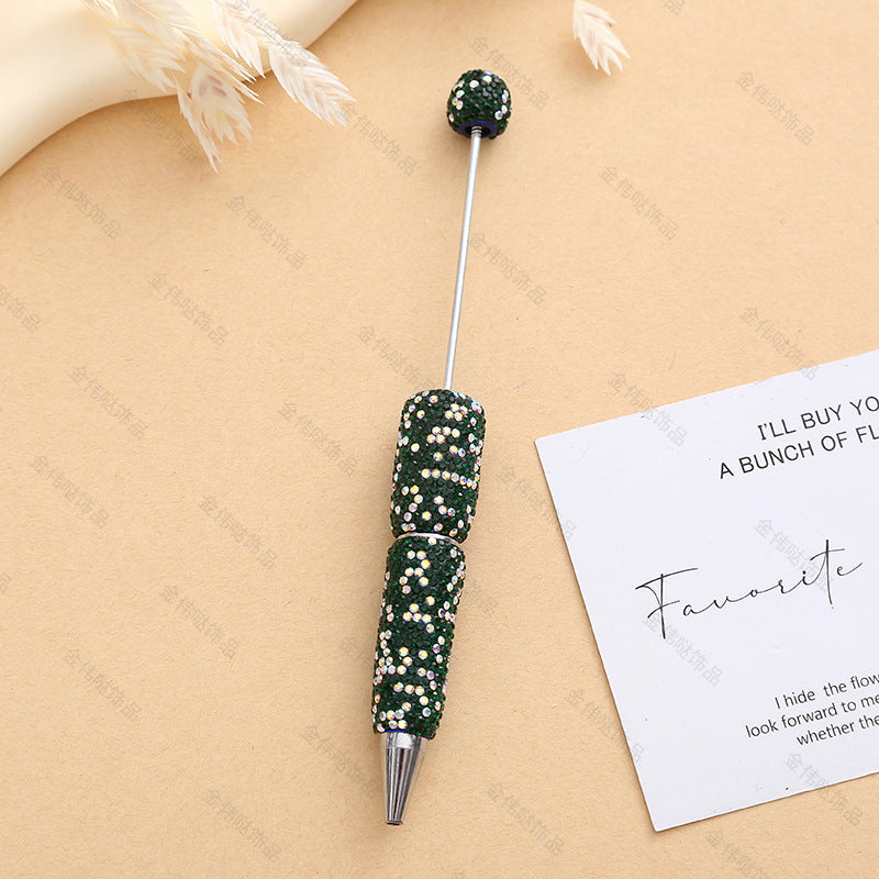 Diy rhinestone beaded beadable pen  ,Random MiX