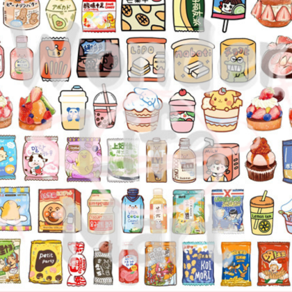 shake tiny acrylic Classic cartoon double through 4cm acrylic sheet DIY shaker cartoon Random Mix