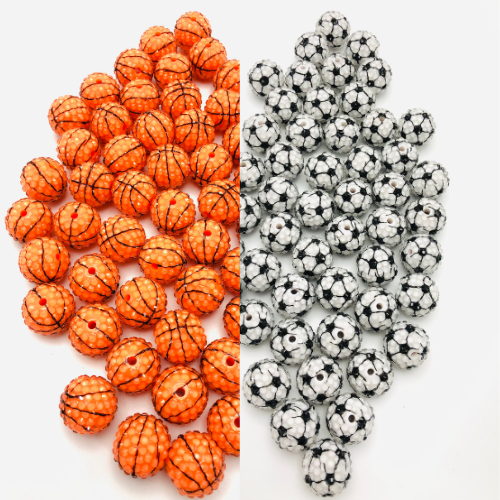 Acrylic bead rhinestone The ball Ball bead 20mm Random Mix