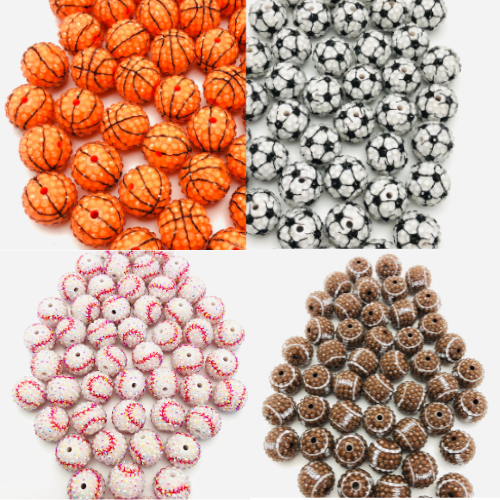 Acrylic bead rhinestone The ball Ball bead 20mm Random Mix