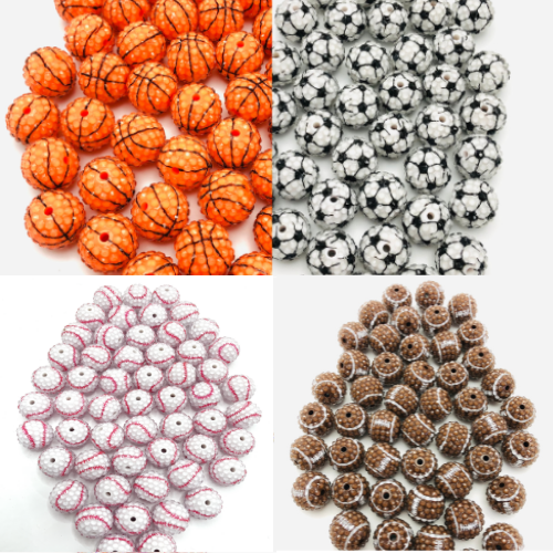 Acrylic bead rhinestone The ball Ball bead 20mm Random Mix