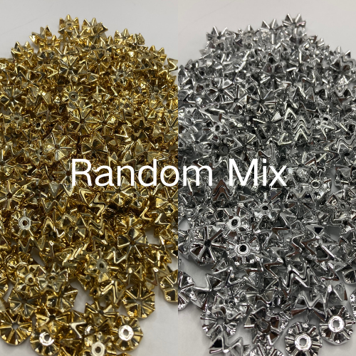 Wave acrylic gasket Acrylic separator Gold and silver colors 16mm zigzag Random Mix