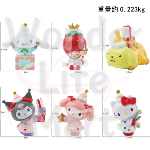 Sanri Flower Series Pen Topper and Characters (Without Hole), Random Mix Christmas collection