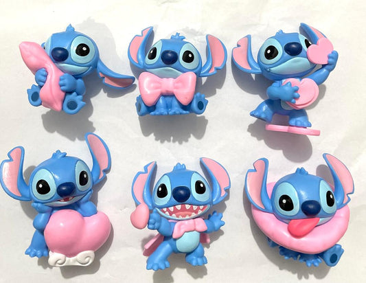 resin character figure pen topper stit sweet pink series diy beads diy pen diy topper stit with heart with pillow bow