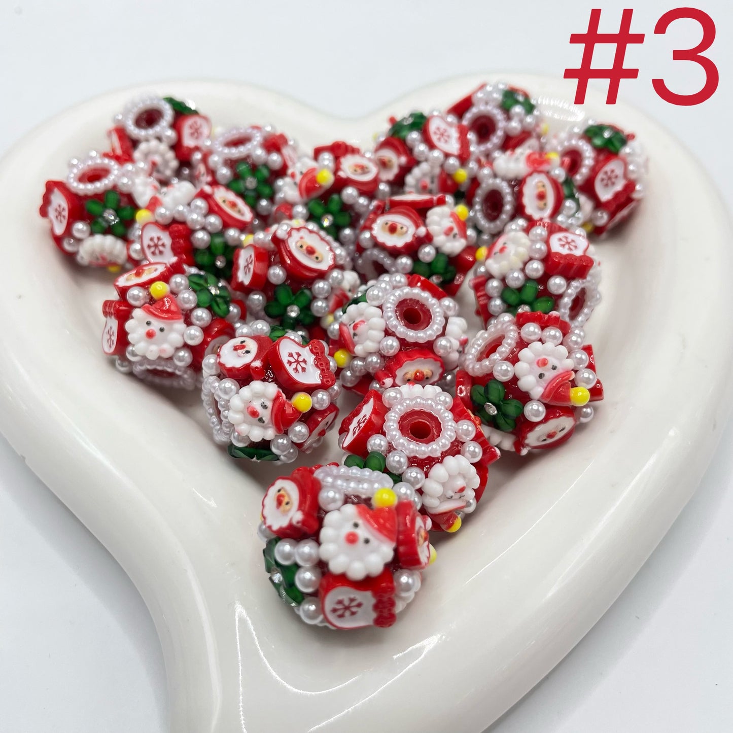 Christmas beads Xmas beads random mixed