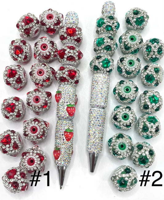 diy beaded beadable fancy beads christmas color Silver chain with bricks, love, five-pointed star-shaped gemstone acrylic beads