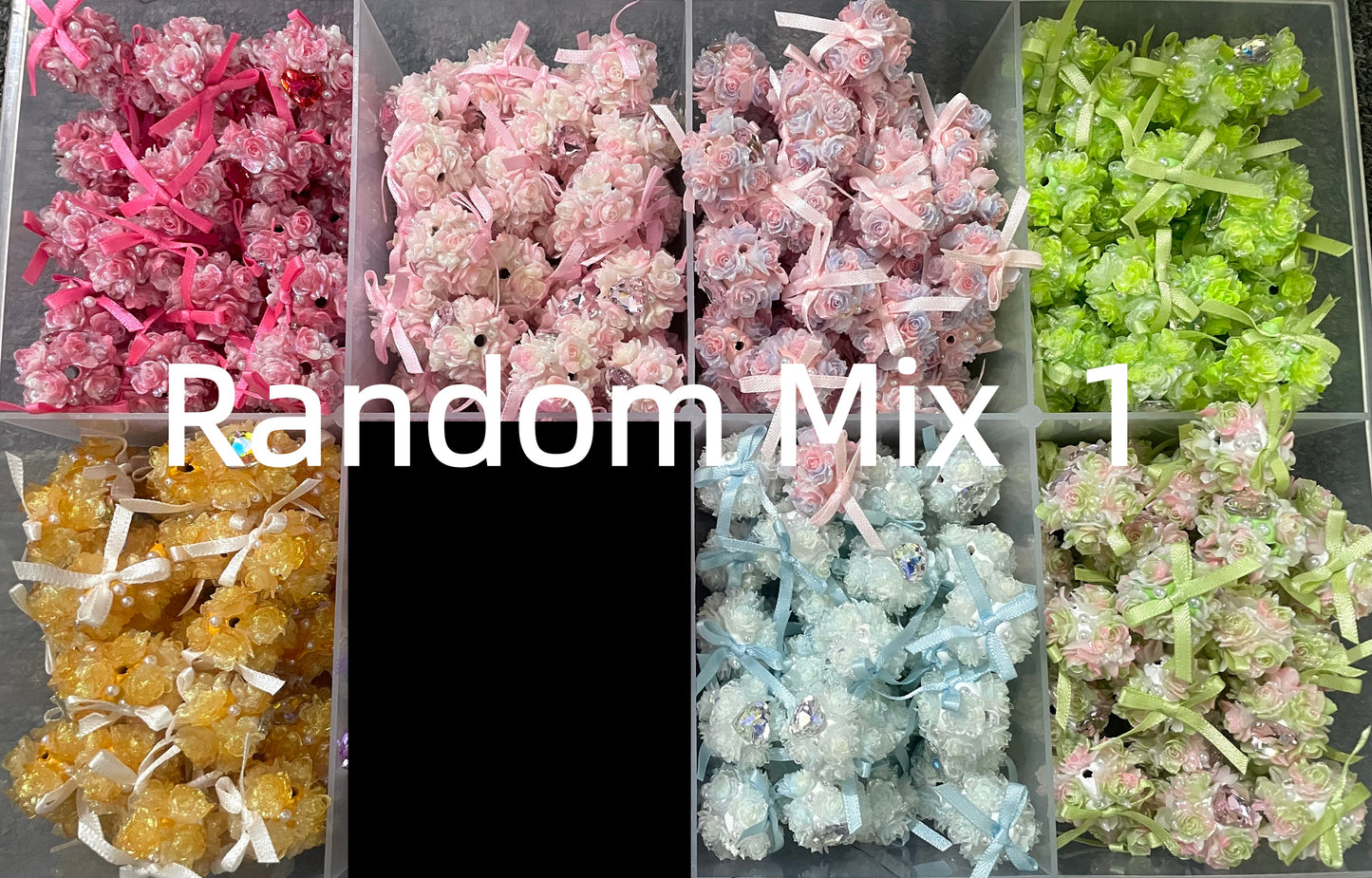 Rose bead Flower bead Beaded bow Heart Rhinestone Flowerbead bow flower bead ,flower bow bead